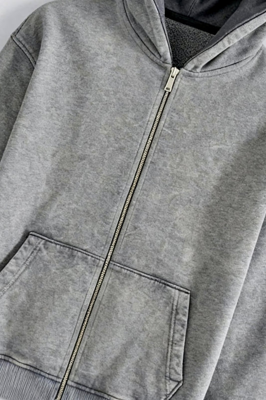Gray-WASHED-ZIP-HOODIE