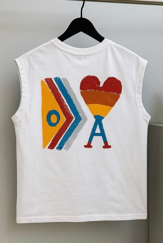White ami Oversized Cutoff