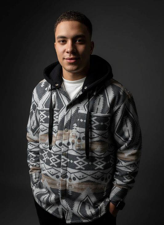 Gray-CHECK-OVERSHIRT-WITH-POCKETS