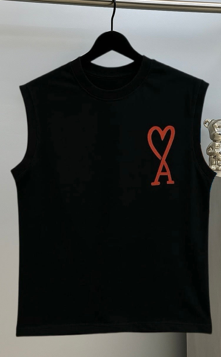 Black ami Oversized Cutoff