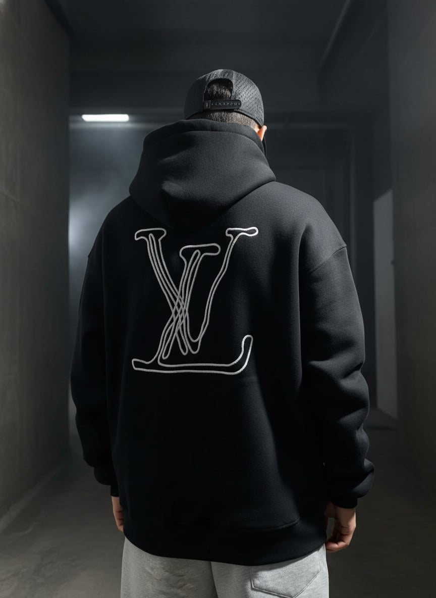 Black-LOUIS-VUITTON-EMBROIDERED-HOODIE