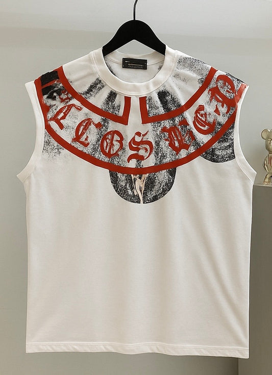 Oversized cutoff white MARCELO edition