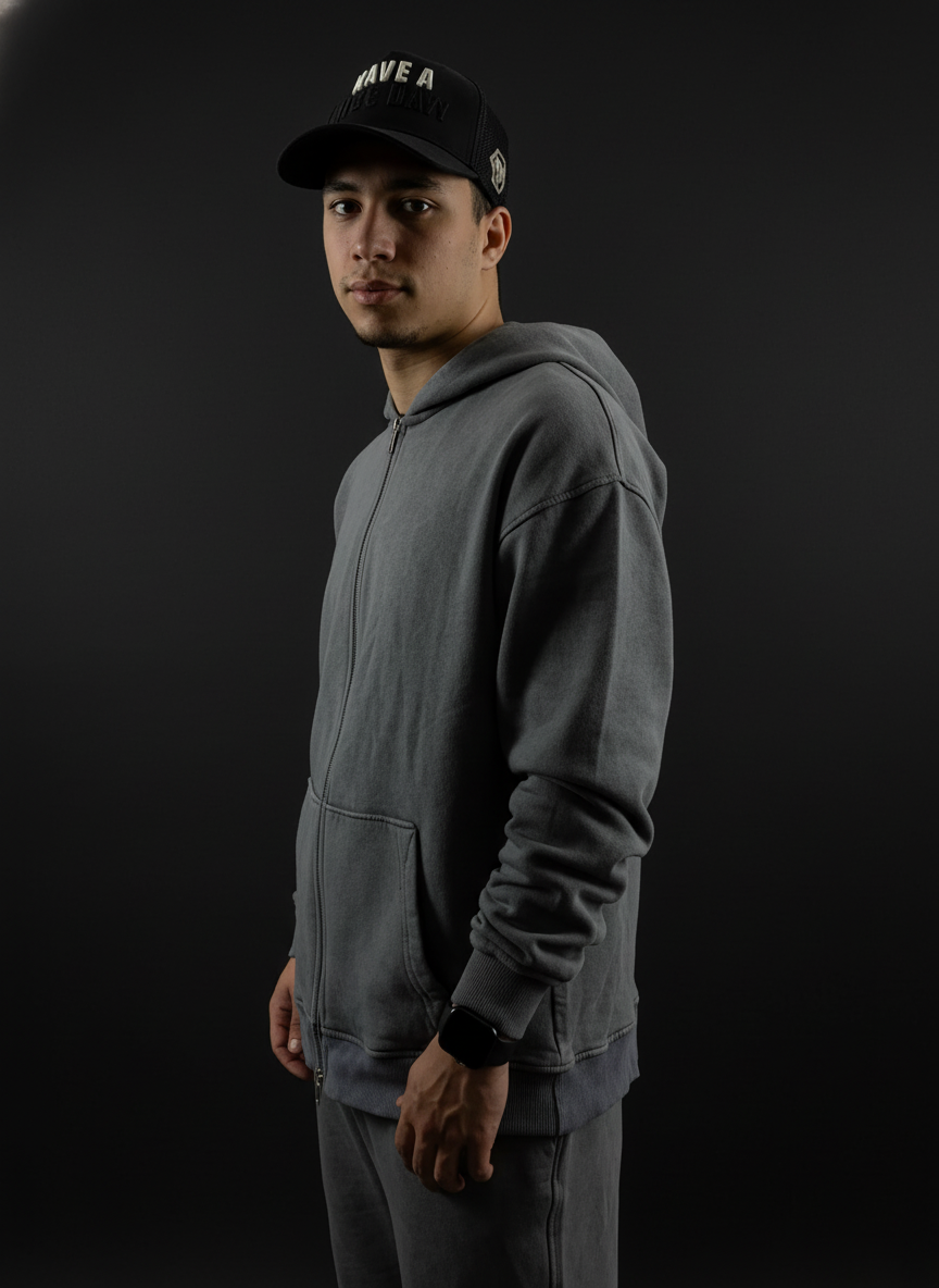 Gray-WASHED-ZIP-HOODIE
