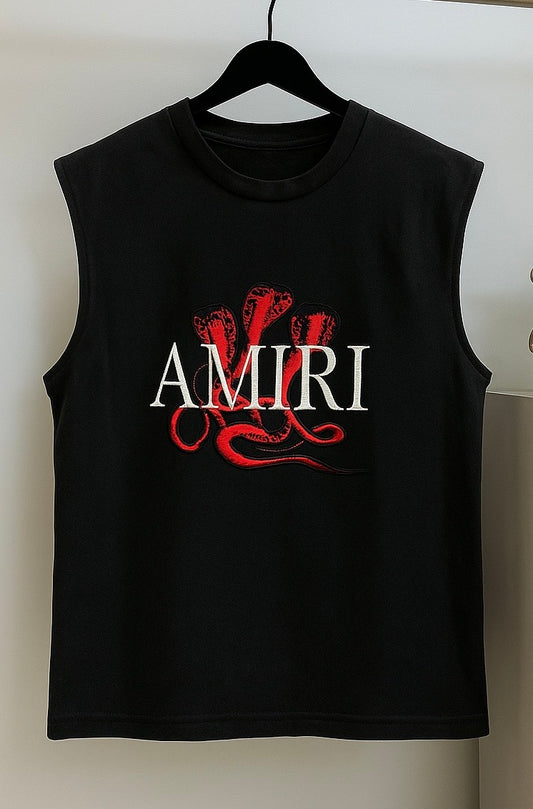 Oversized cutoff Black AMIRI Edition