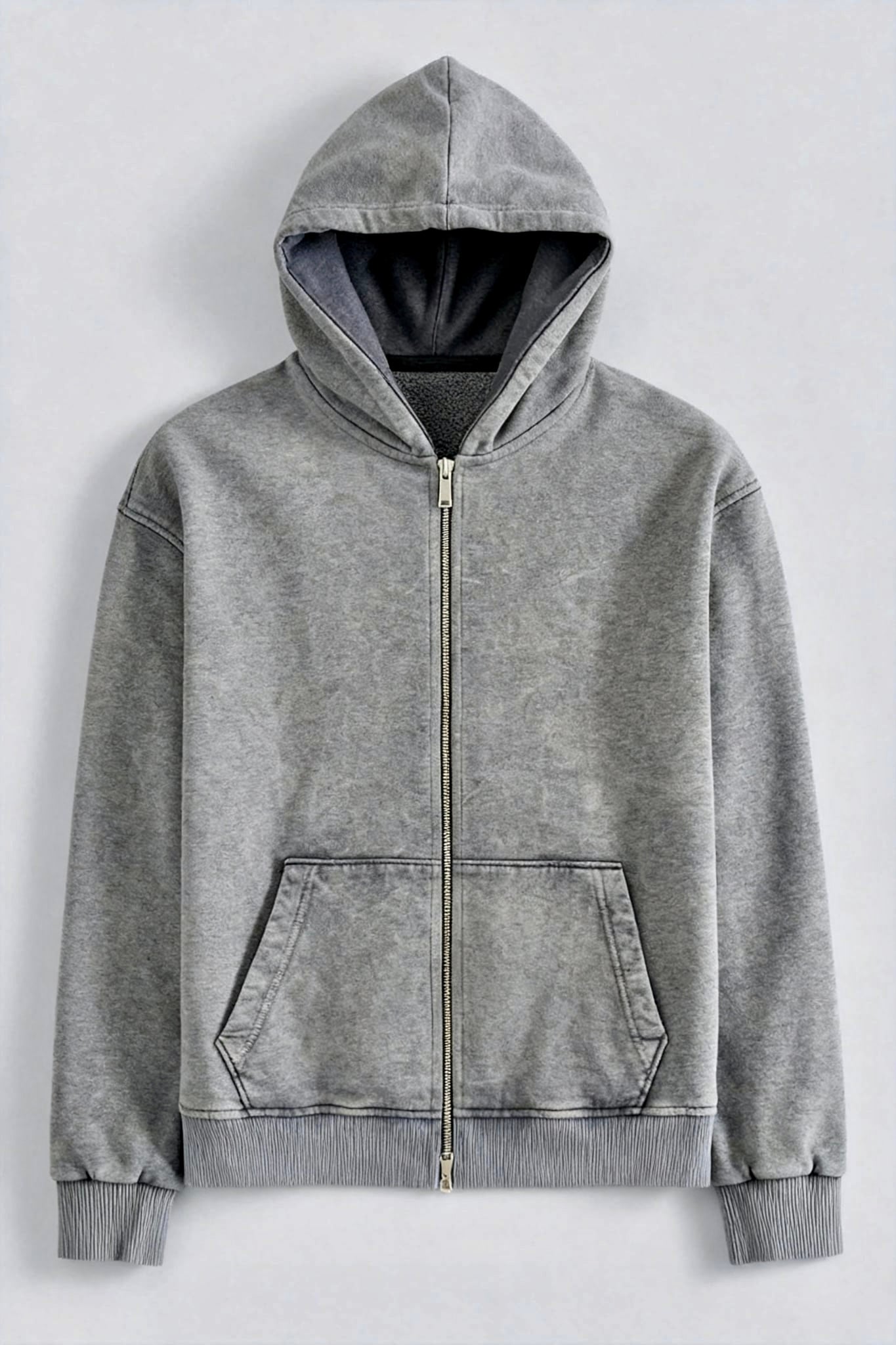Gray-WASHED-ZIP-HOODIE-SWEATPANTS