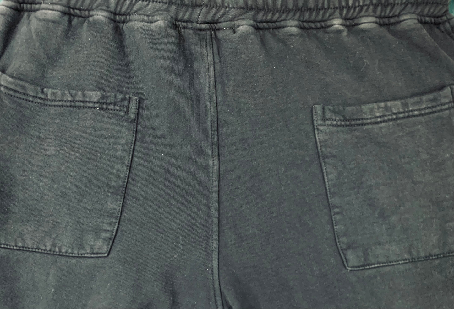 Black WASHED JOGGER TROUSERS