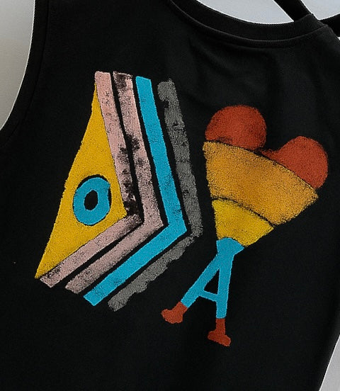 Black ami Oversized Cutoff