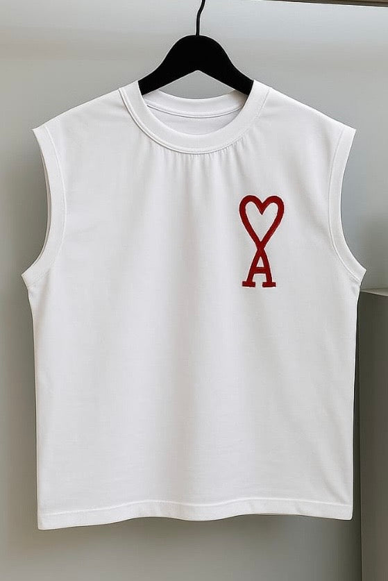 White ami Oversized Cutoff