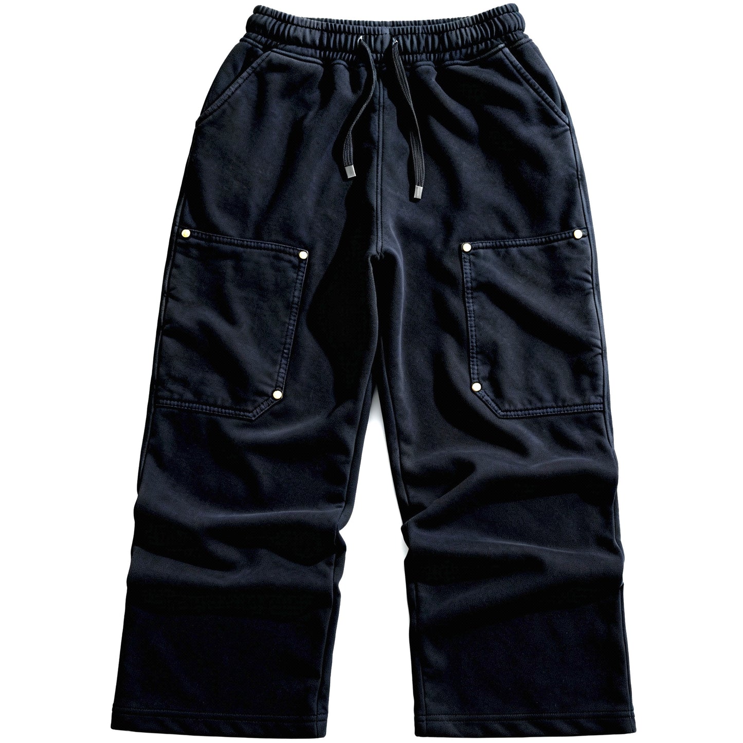 Black WASHED JOGGER TROUSERS