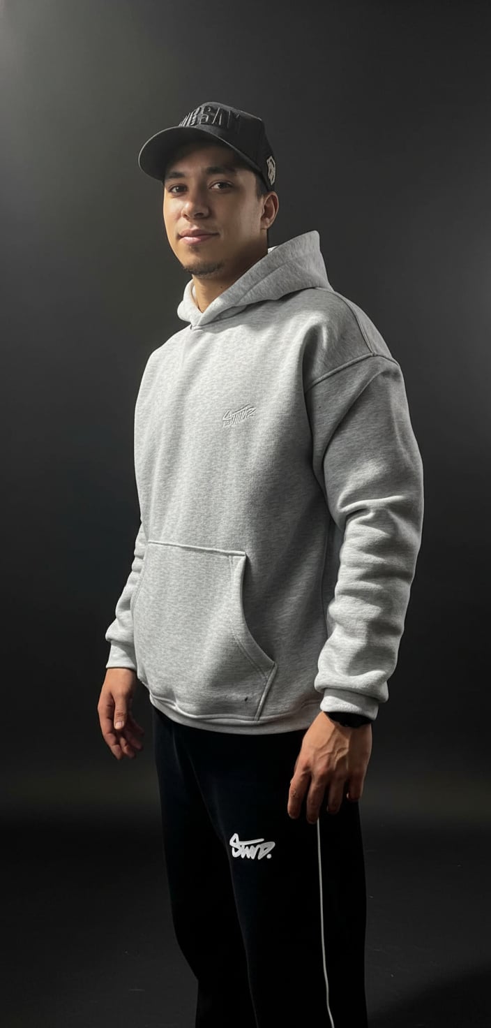 Black & Gray STWD Tracksuit Bottoms