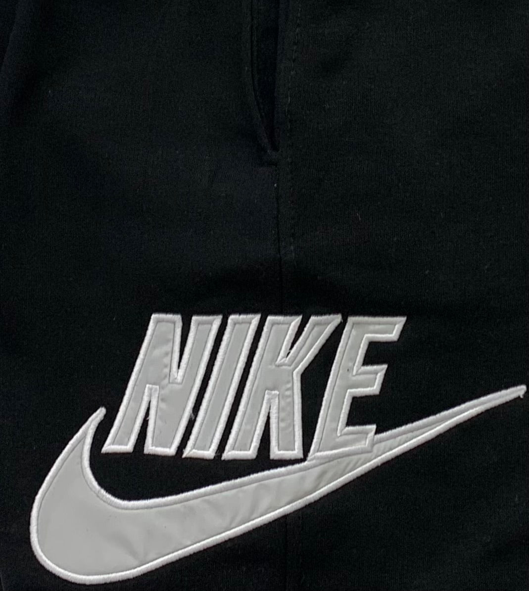 Nike Embroidered Cotton Shorts – Black Edition