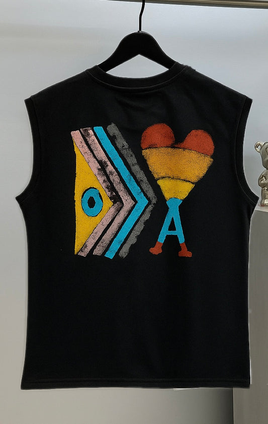 Black ami Oversized Cutoff