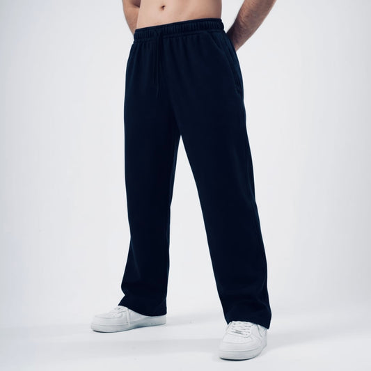 Black WASHED RELAXED FIT JOGGERS