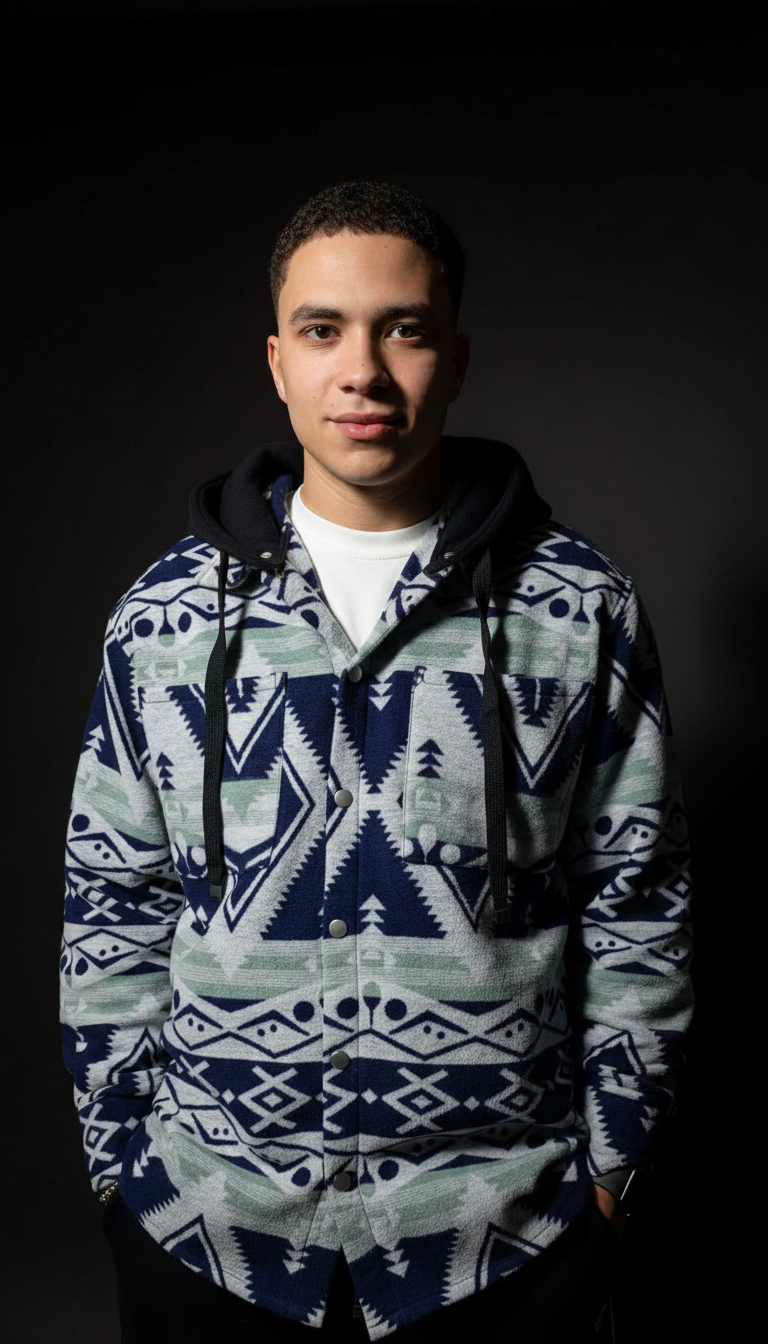 Green/Blue-CHECK-OVERSHIRT-WITH-POCKETS